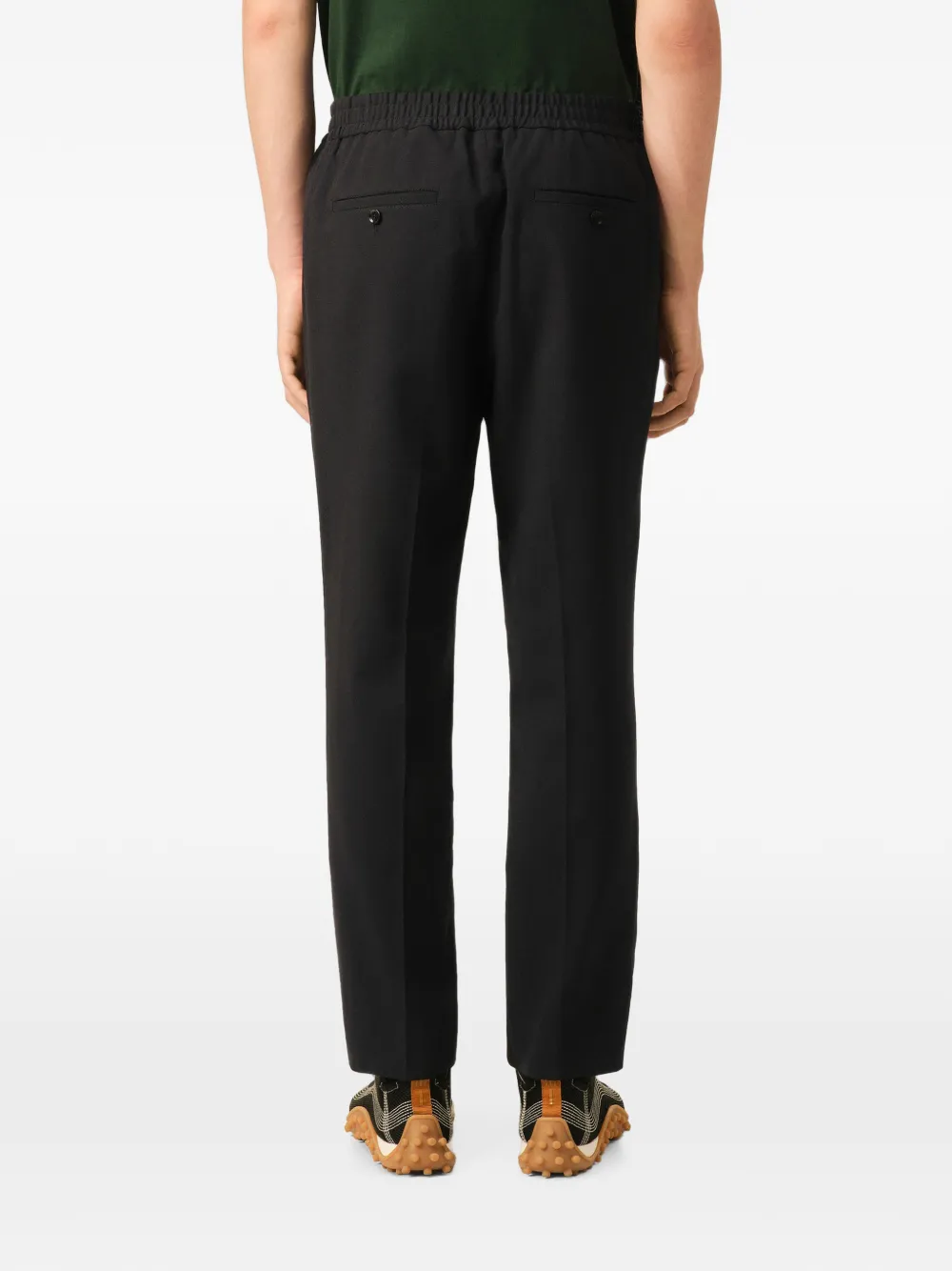 AMI Paris Broek met elastische taille Zwart