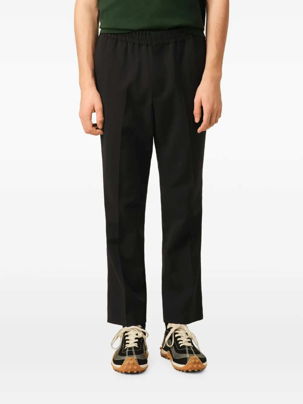AMI Paris Broek met elastische taille Zwart