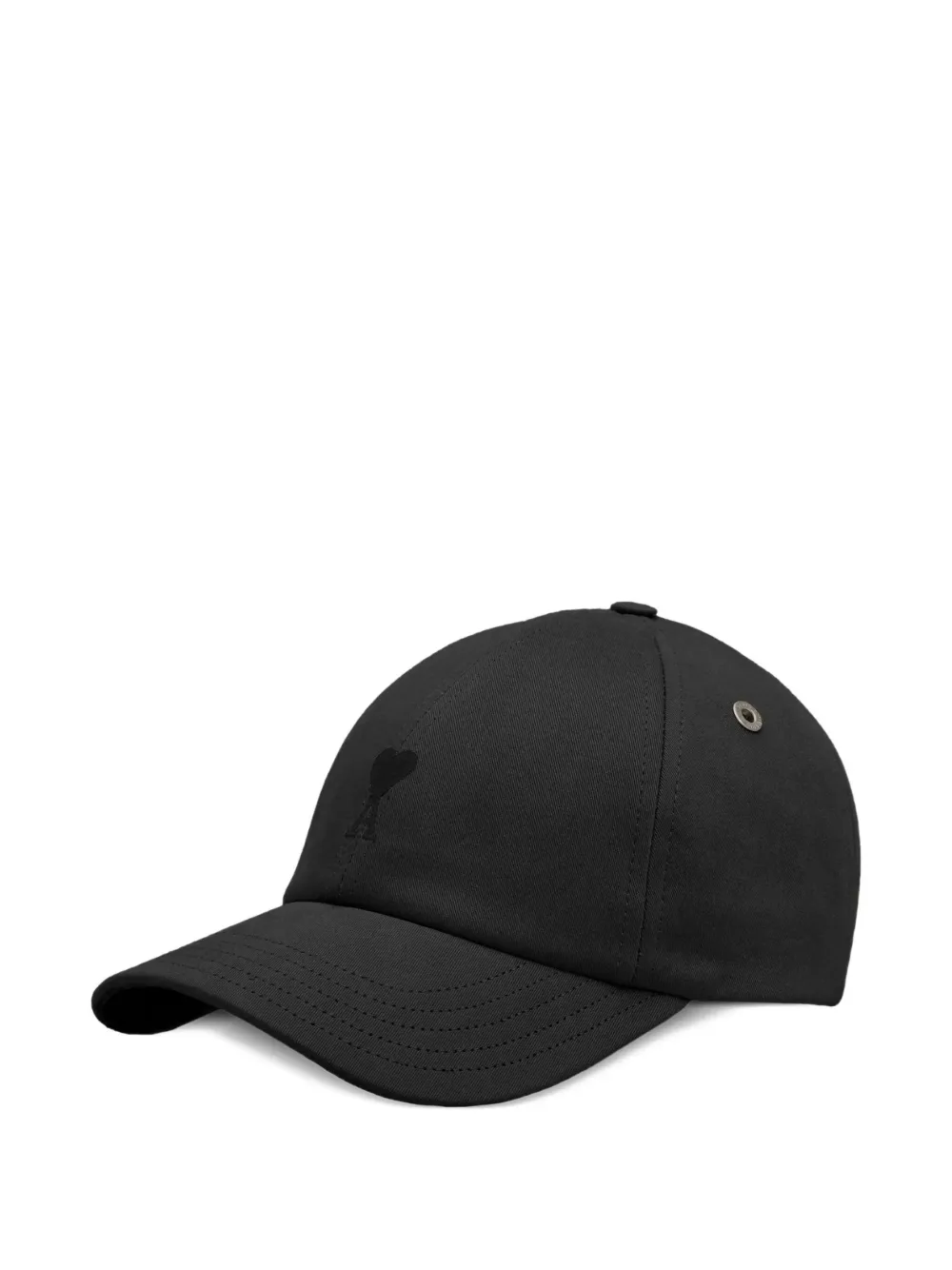 AMI Paris cotton cap with Ami de Coeur | Black | Image 1