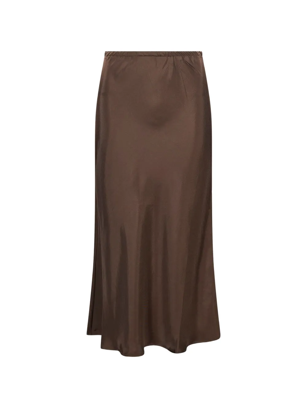 Soeur satin-finish elasticated-waistband midi skirt Bruin