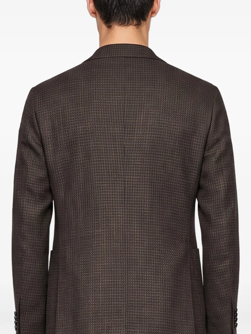Tagliatore double-breasted micro-patterned jacket Bruin