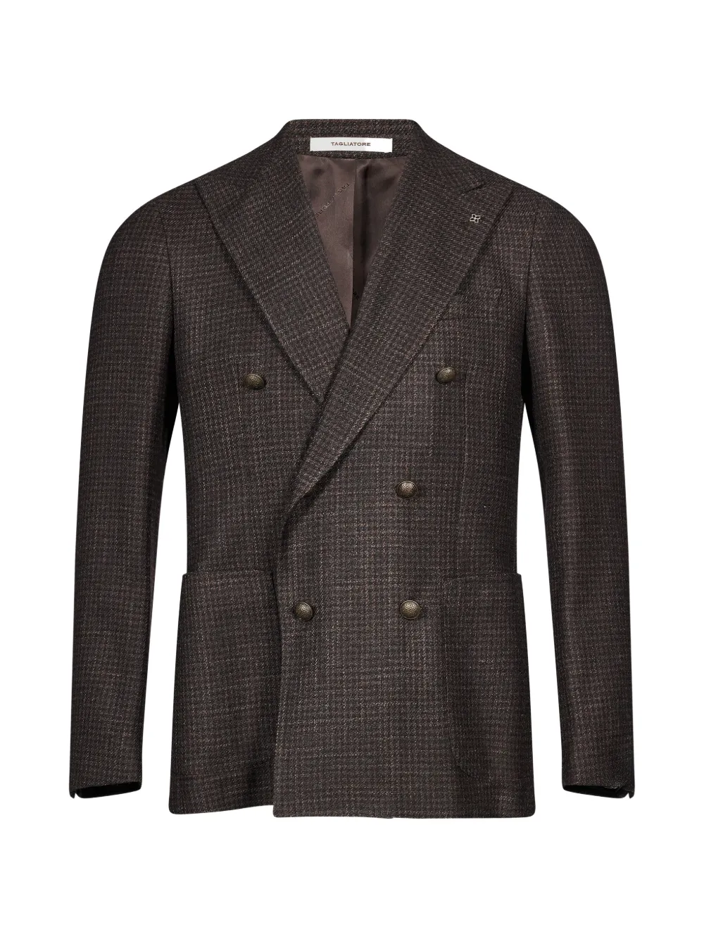 Tagliatore double-breasted micro-patterned jacket Bruin