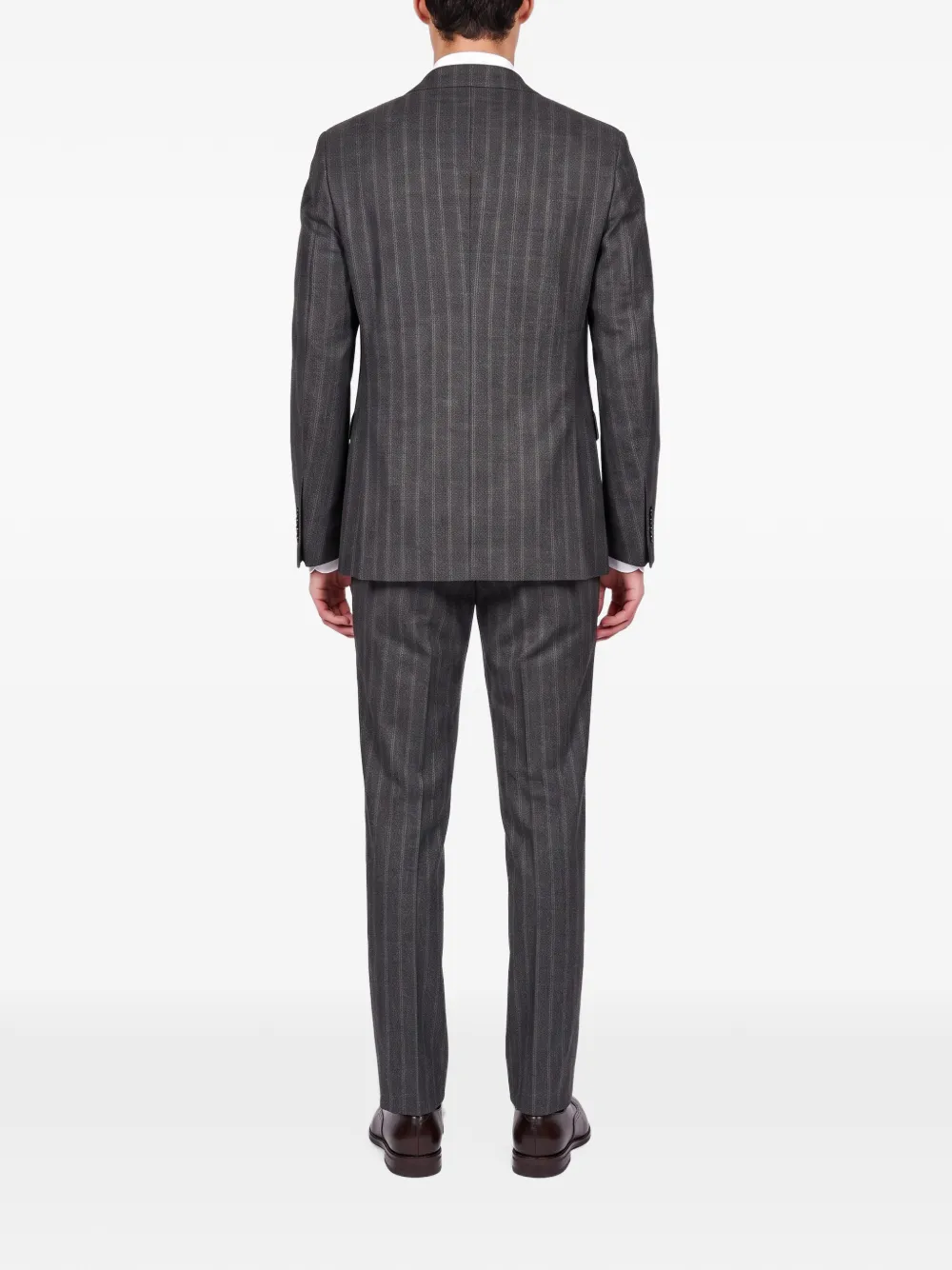 Tagliatore pinstripe double-breasted suit Grijs