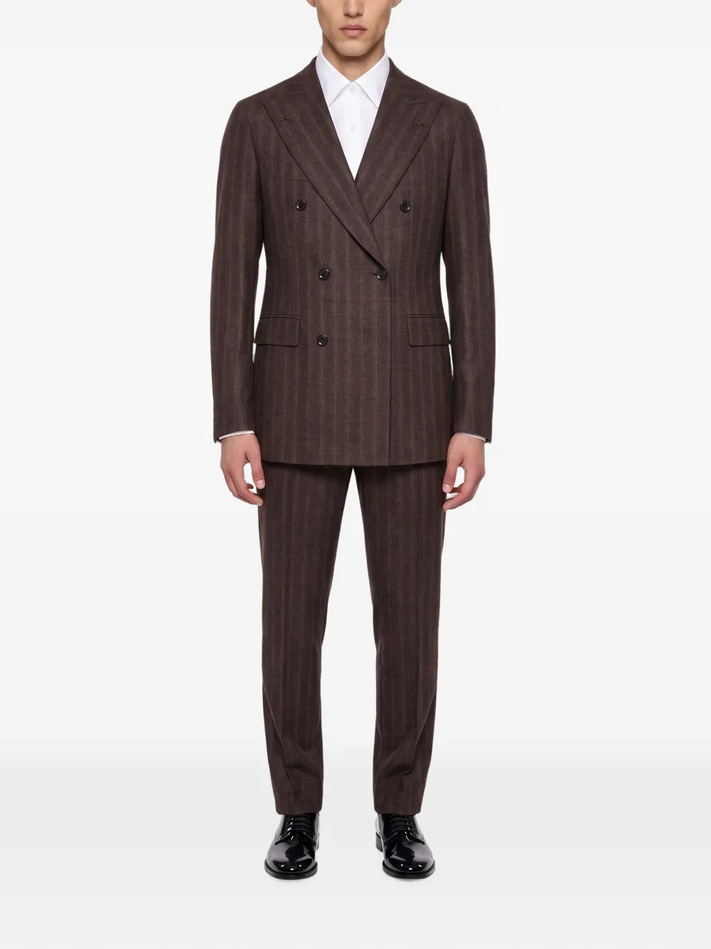 Tagliatore pinstriped double-breasted suit Bruin