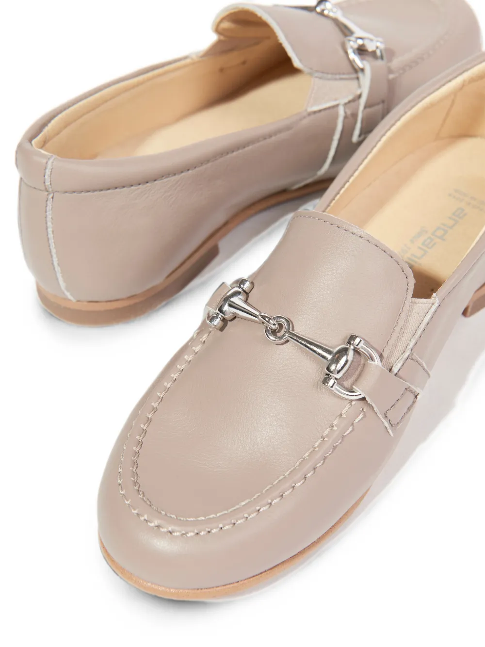 ANDANINES Leren loafers Beige