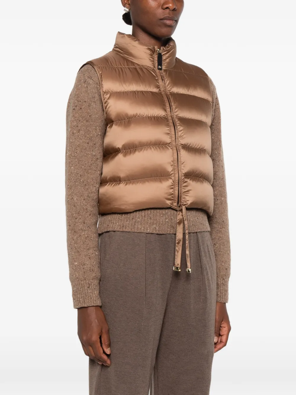 Max Mara Favilla gewatteerde bodywarmer Bruin