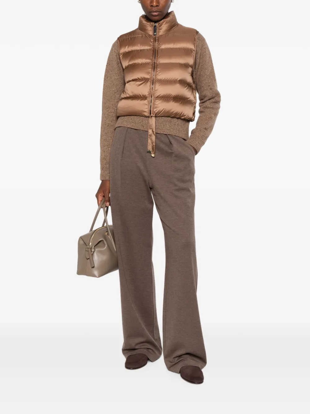 Max Mara Favilla gewatteerde bodywarmer Bruin