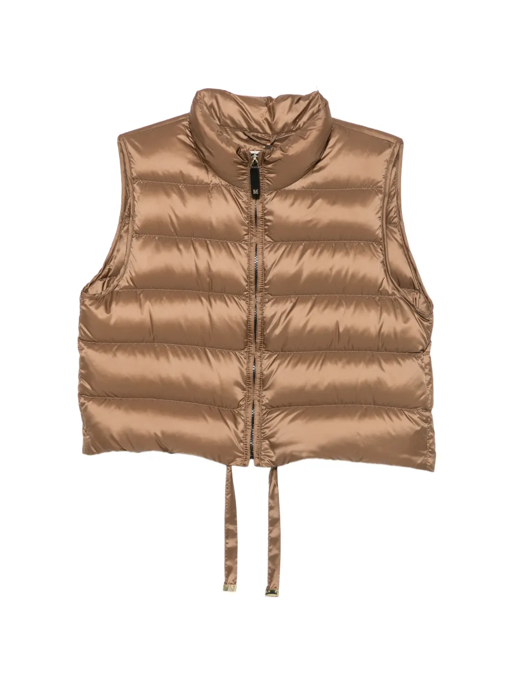 Max Mara Gilet crop Dave impermeabile - Marrone