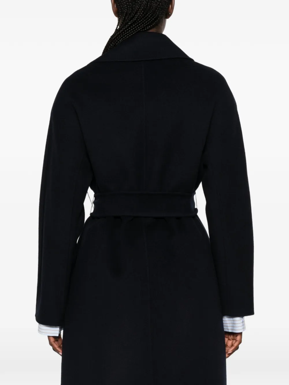 Max Mara Mstcles jas met ceintuur Blauw