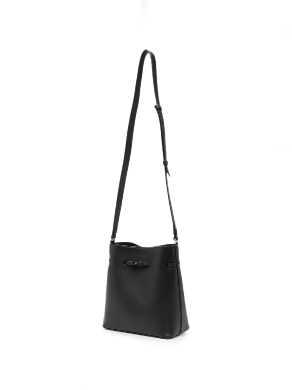 Strathberry Corda Bucket leren shopper Zwart