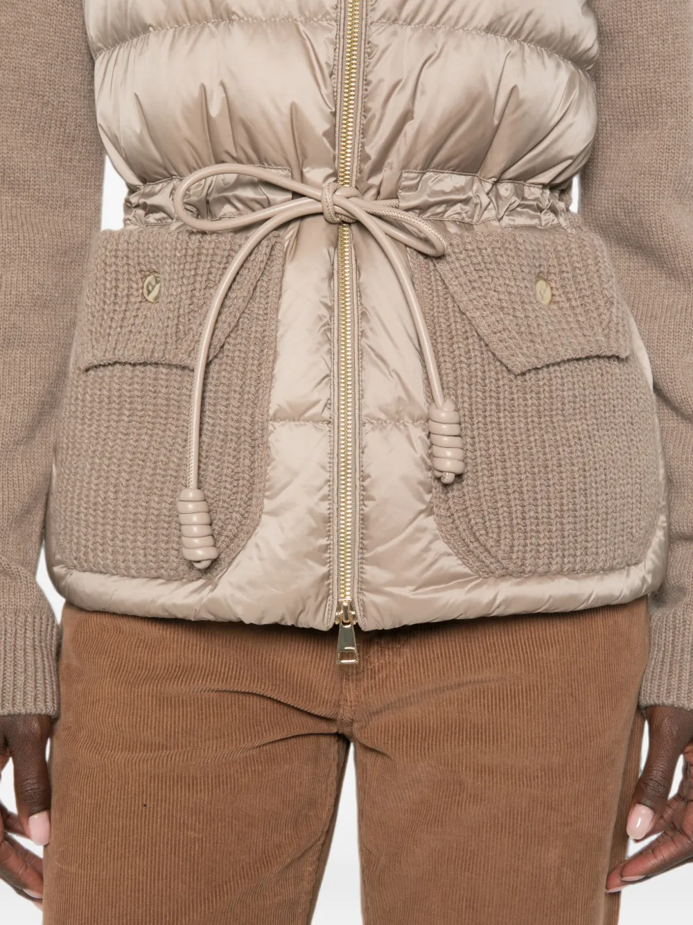 Moncler Gewatteerd vest Bruin