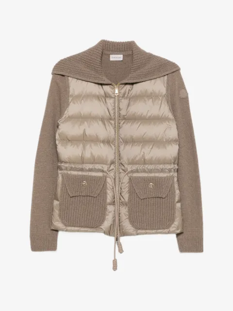 Moncler quilted drawstring-waist cardigan