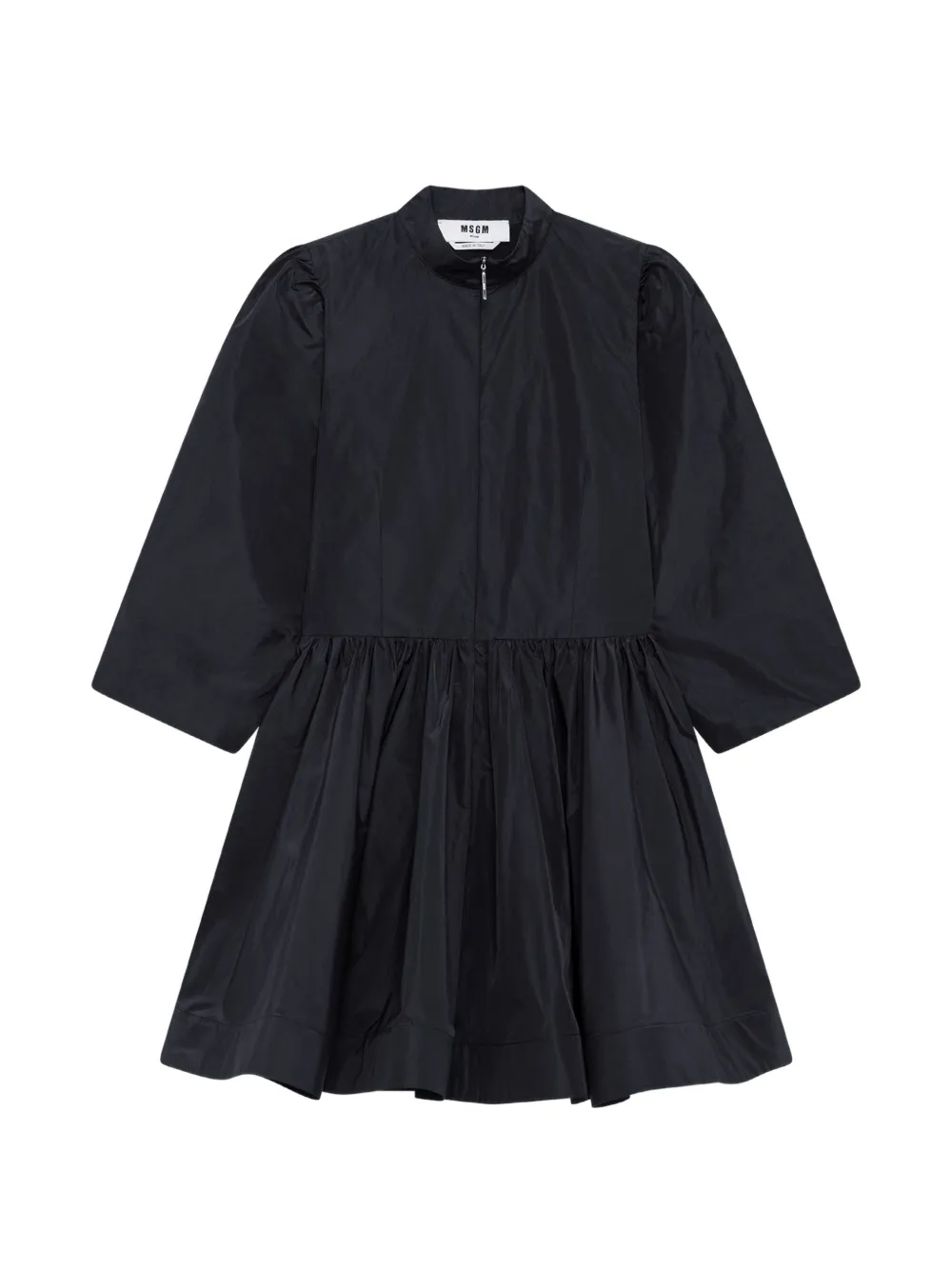 MSGM Abito corto a collo alto - Nero