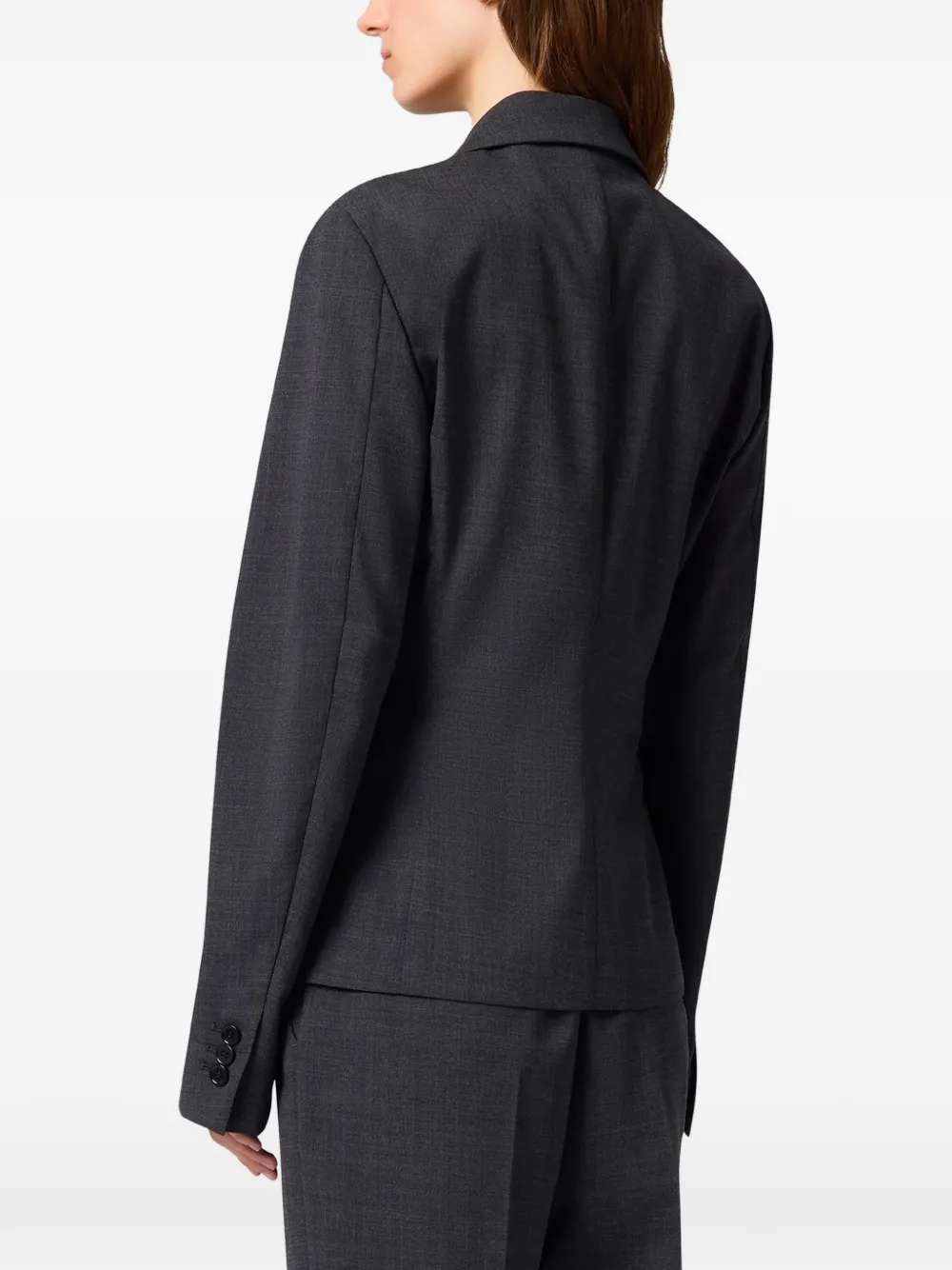 MSGM Blazer met enkele rij knopen Grijs