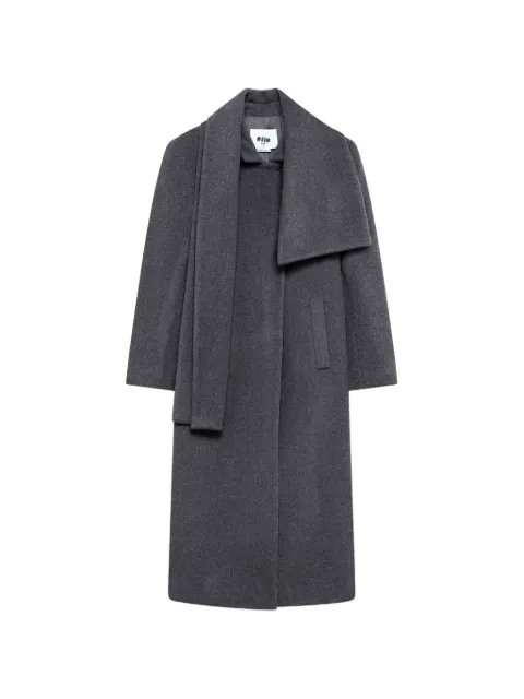 MSGM scarf-detail double-breasted coat