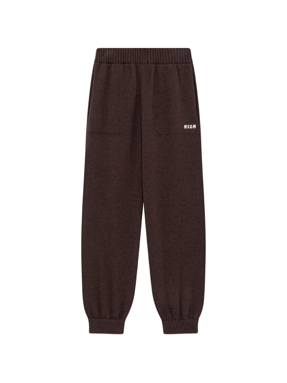MSGM logo-print track pants - Marrone