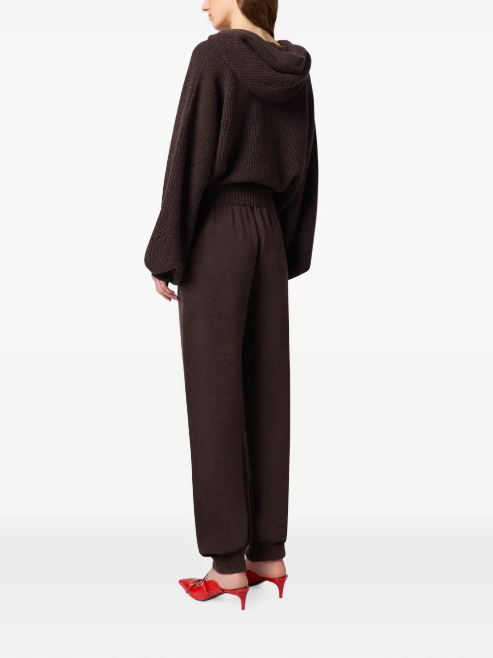 MSGM Trainingsbroek met logoprint Bruin