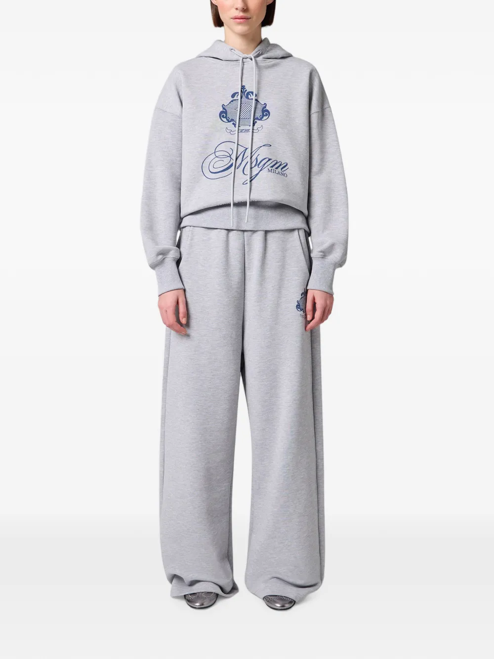 MSGM logo-print track pants Grijs