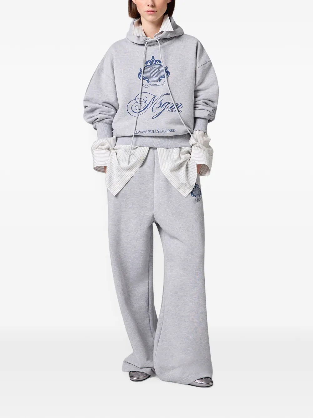 MSGM logo-print track pants Grijs