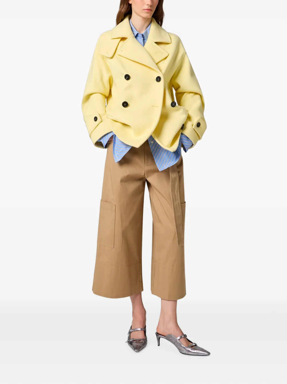 MSGM Gestreepte blouse Blauw