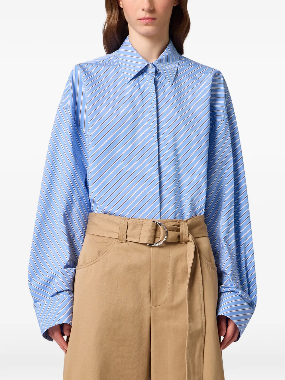 MSGM Gestreepte blouse Blauw