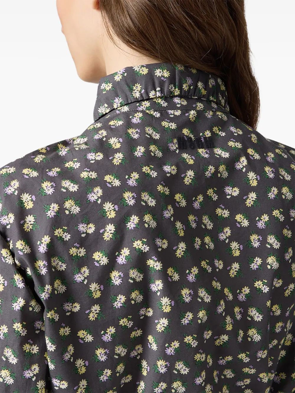MSGM Blouse met bloemenprint Grijs