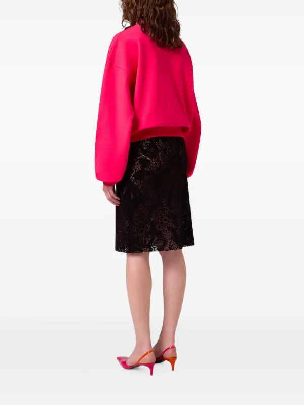 MSGM フローラルレース ミニスカート | ブラック | FARFETCH JP