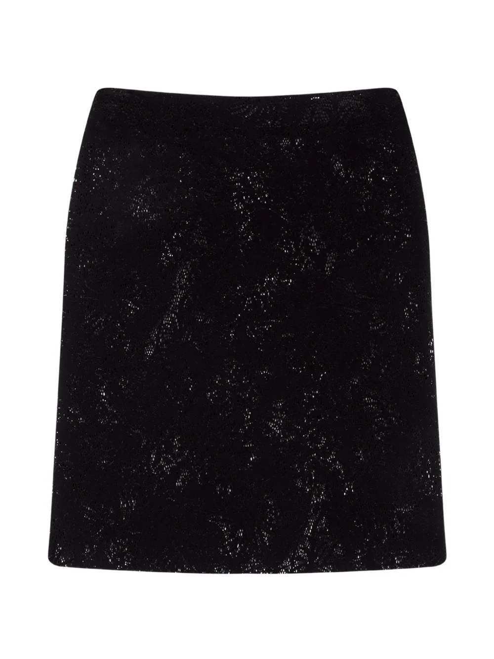 MSGM Minigonna in pizzo a fiori - Nero