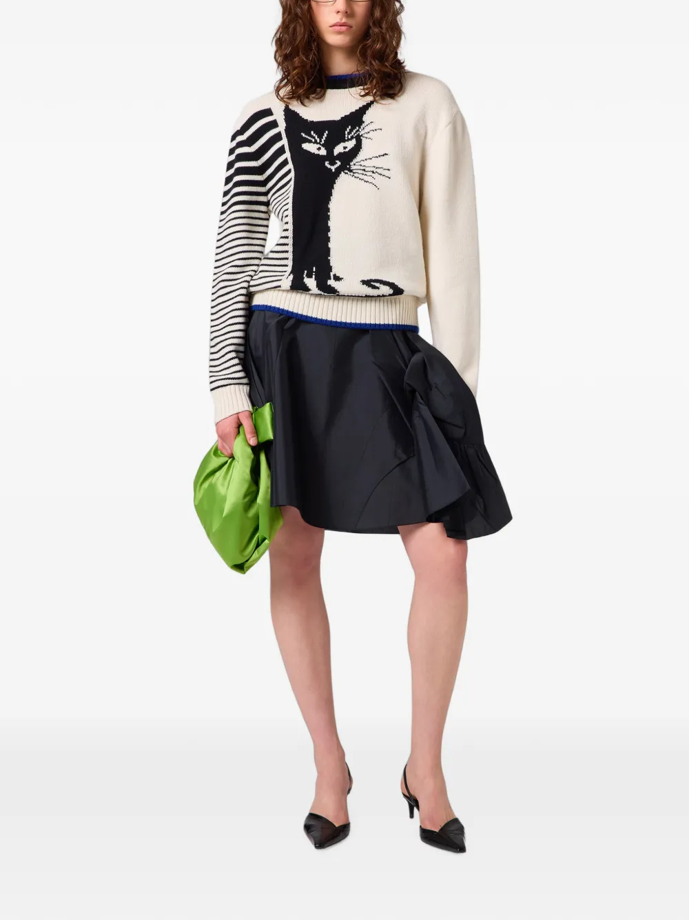 MSGM Mini-plooirok Zwart