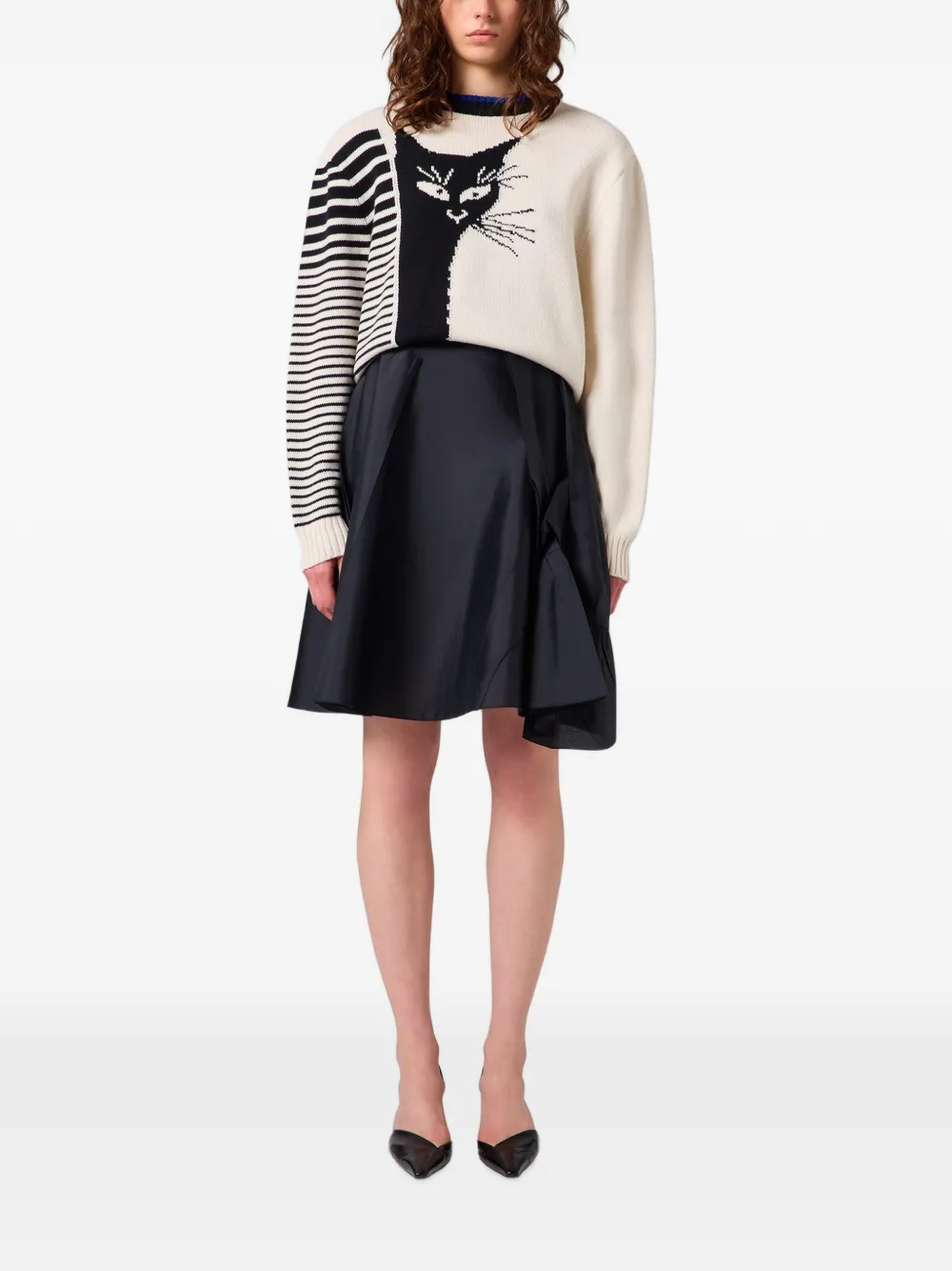 MSGM Mini-plooirok Zwart