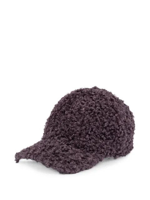 MSGM bouclé-effect baseball cap