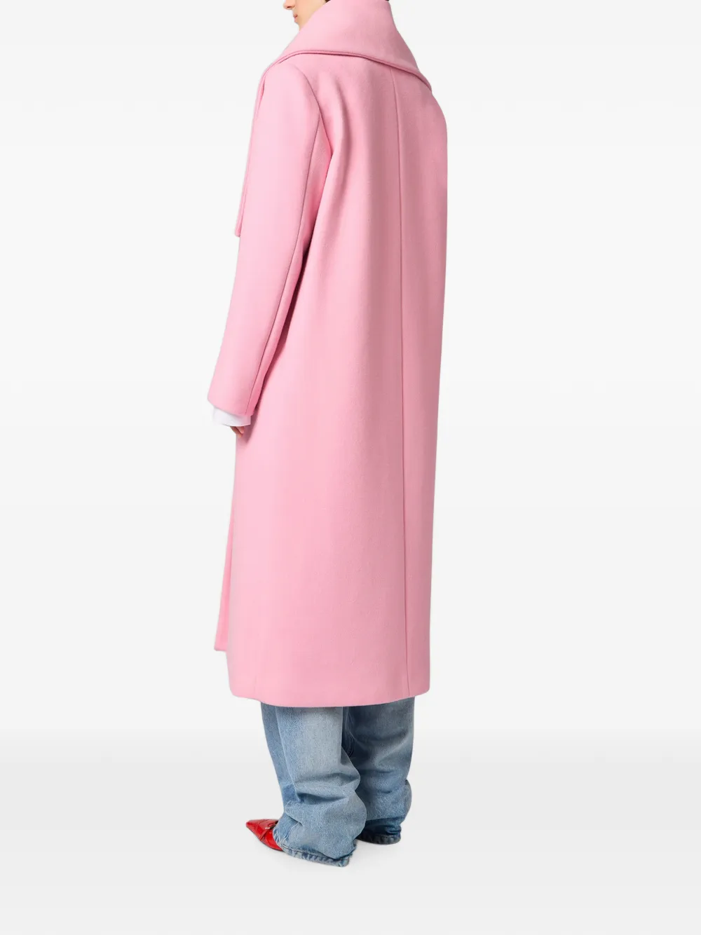 MSGM Mantel met enkele rij knopen Roze