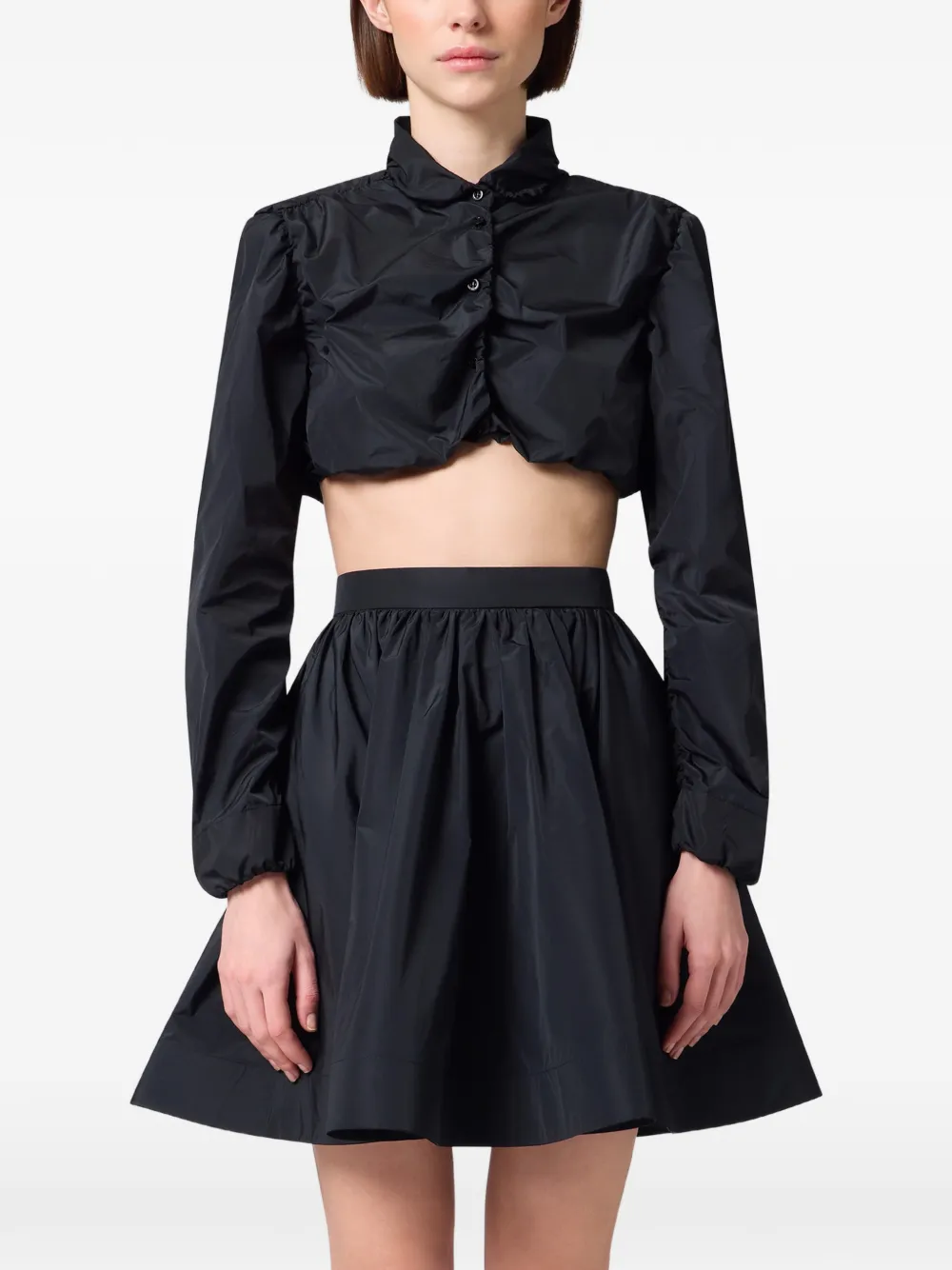 MSGM Blouse met gesmockt detail Zwart