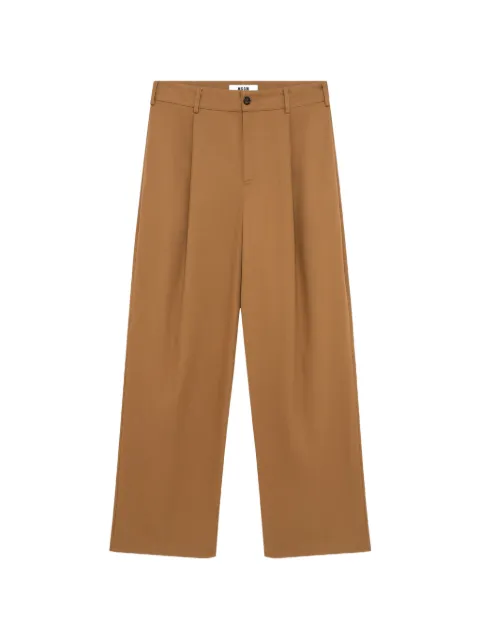 MSGM Straight-Leg-Hose mit Falten