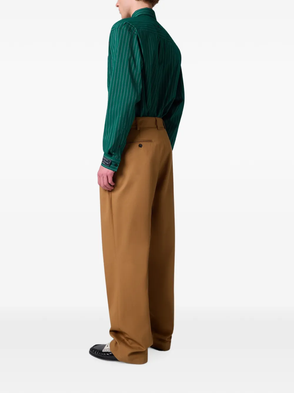 MSGM Straight plooibroek Bruin