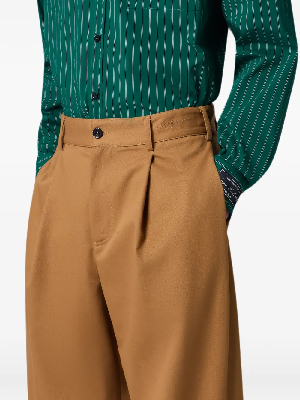 MSGM Straight plooibroek Bruin