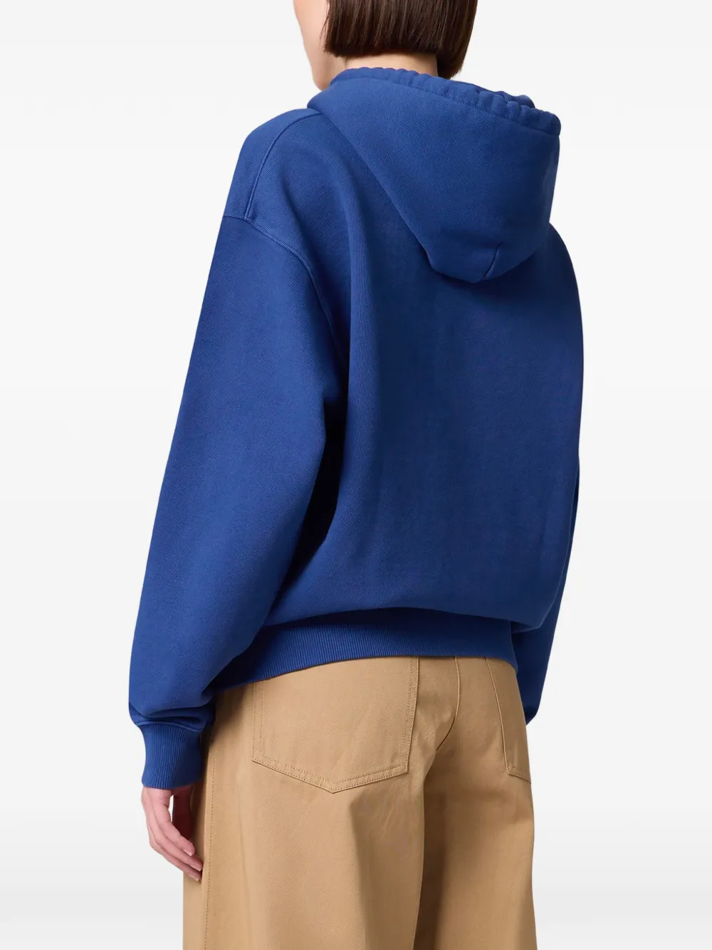 MSGM Hoodie met geborduurd logo Blauw