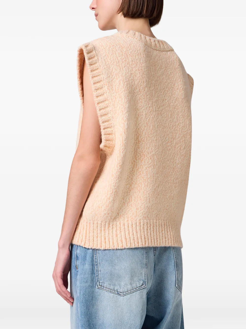MSGM Gebreide trui met argyle-intarsia Oranje