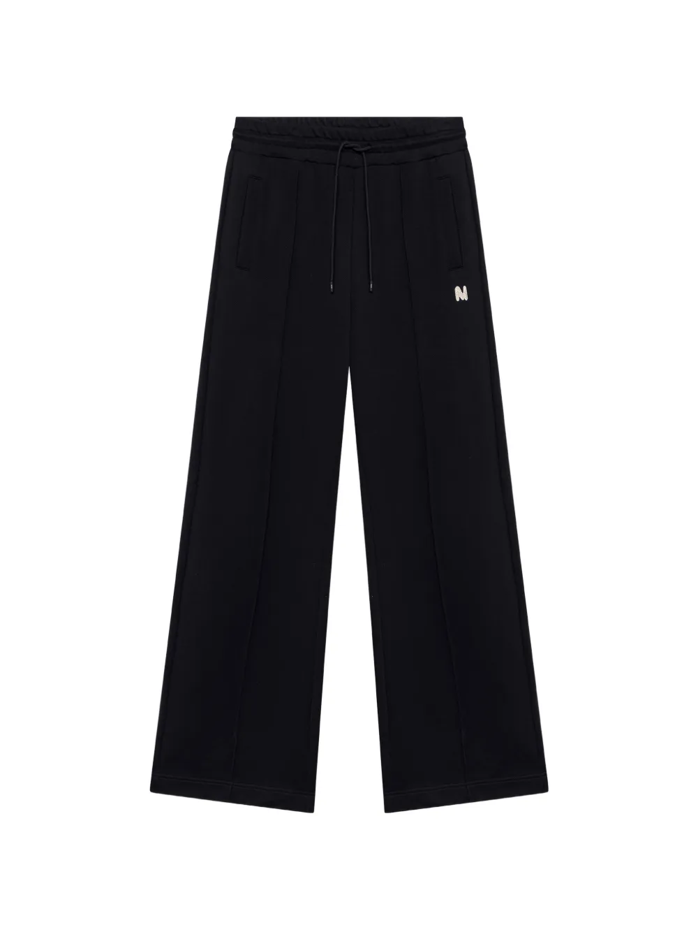 MSGM logo-patch drawstring track pants | Black | Image 1
