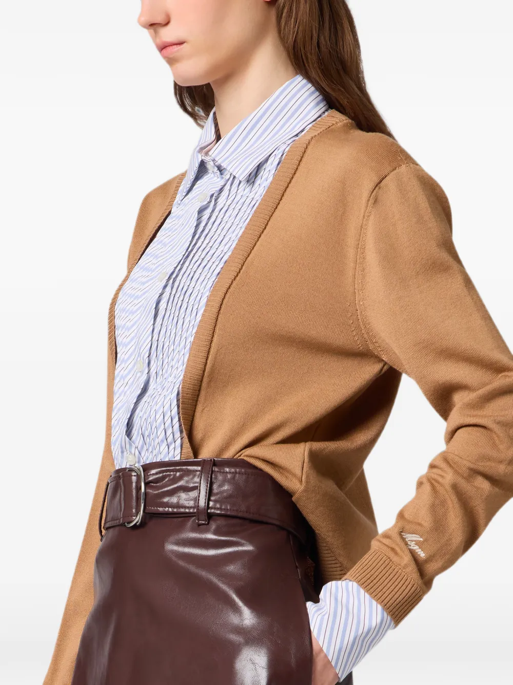 MSGM Vest met gelaagd effect Bruin