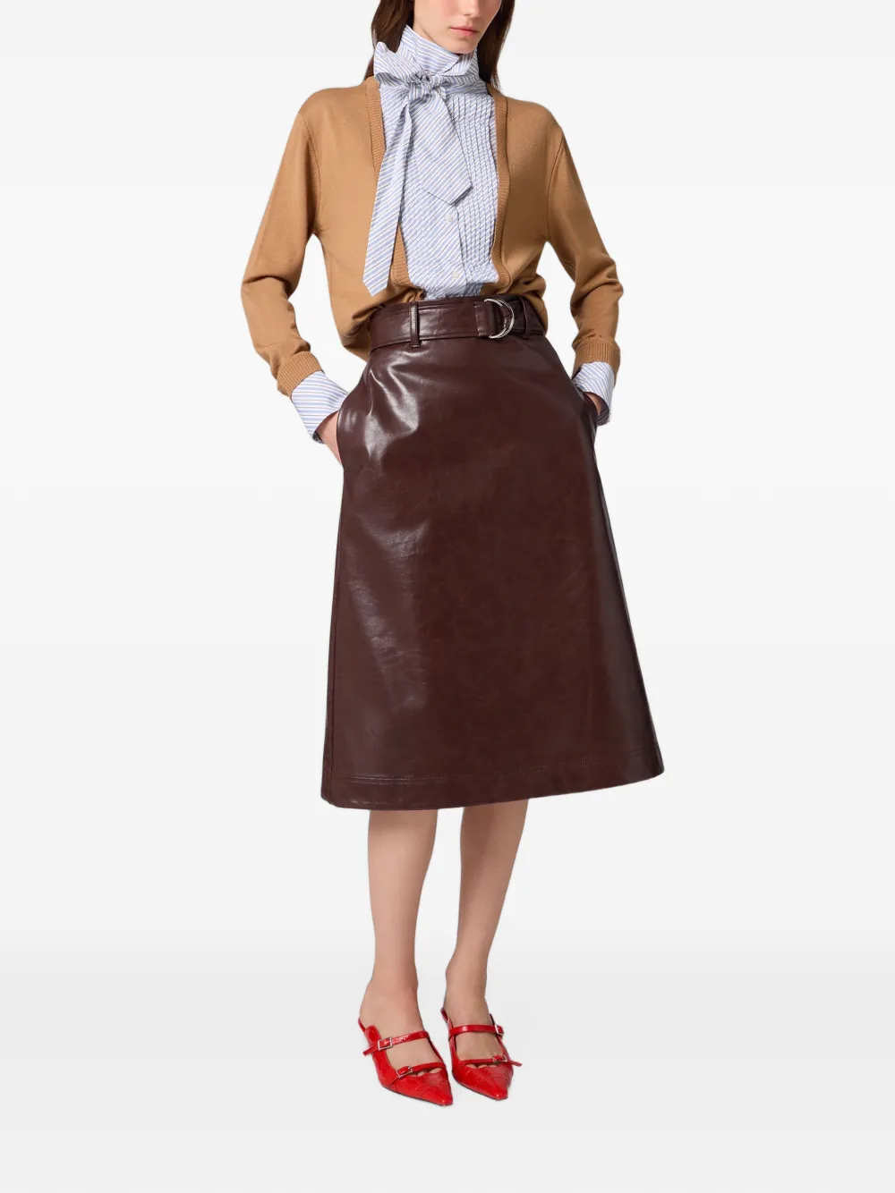 MSGM Vest met gelaagd effect Bruin