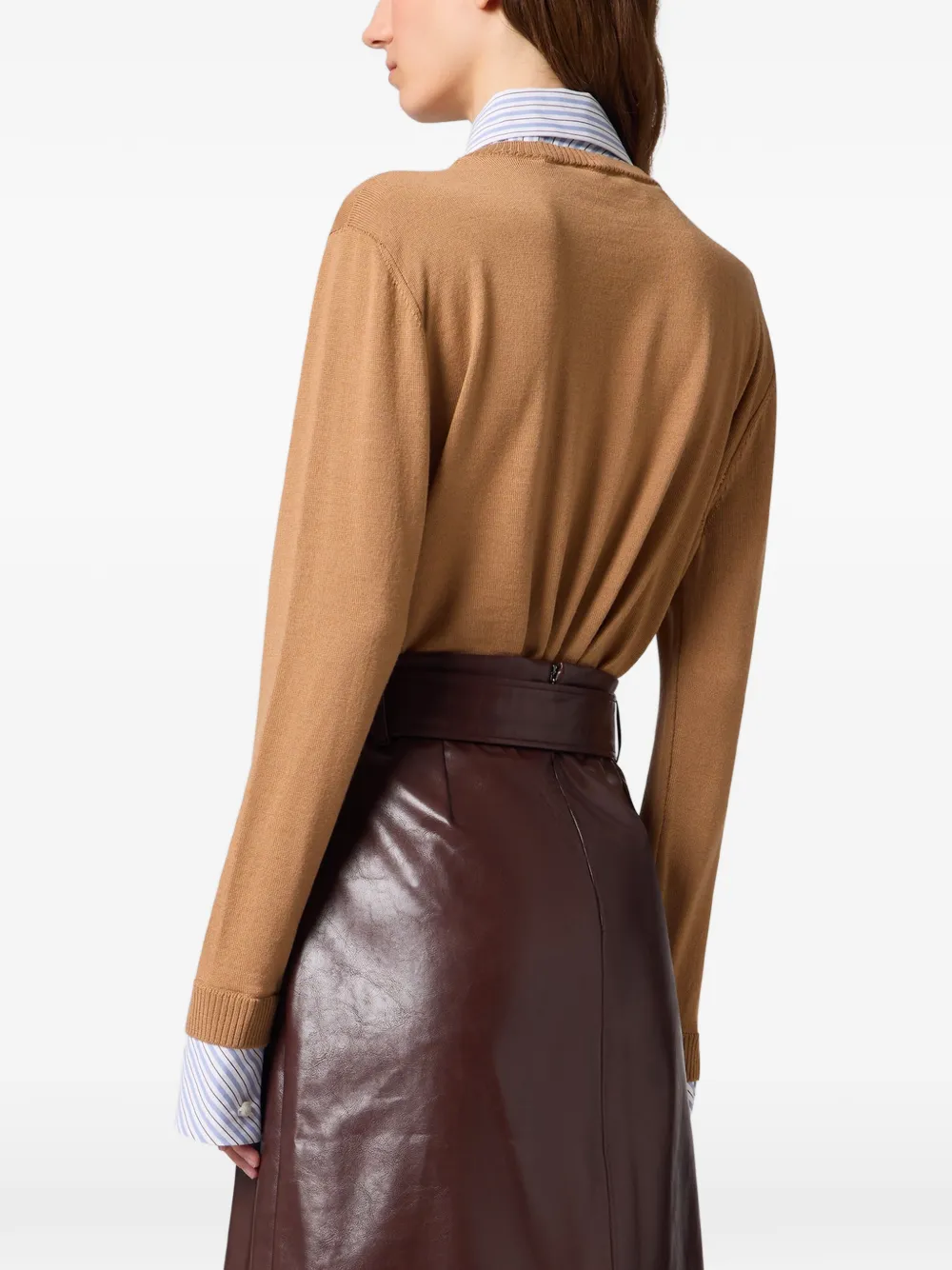 MSGM Vest met gelaagd effect Bruin