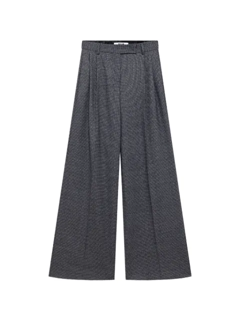 MSGM pantalones plisado con cuadros estampados