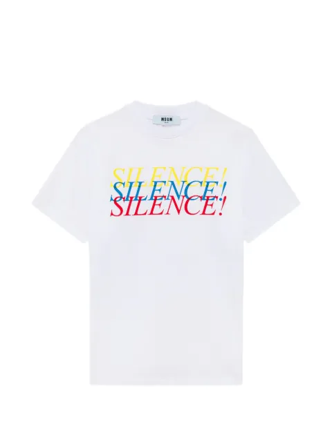 MSGM slogan-print T-shirt