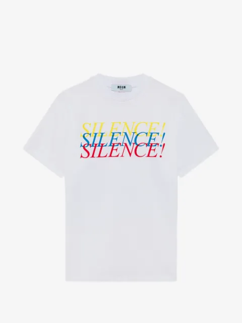 MSGM slogan-print T-shirt