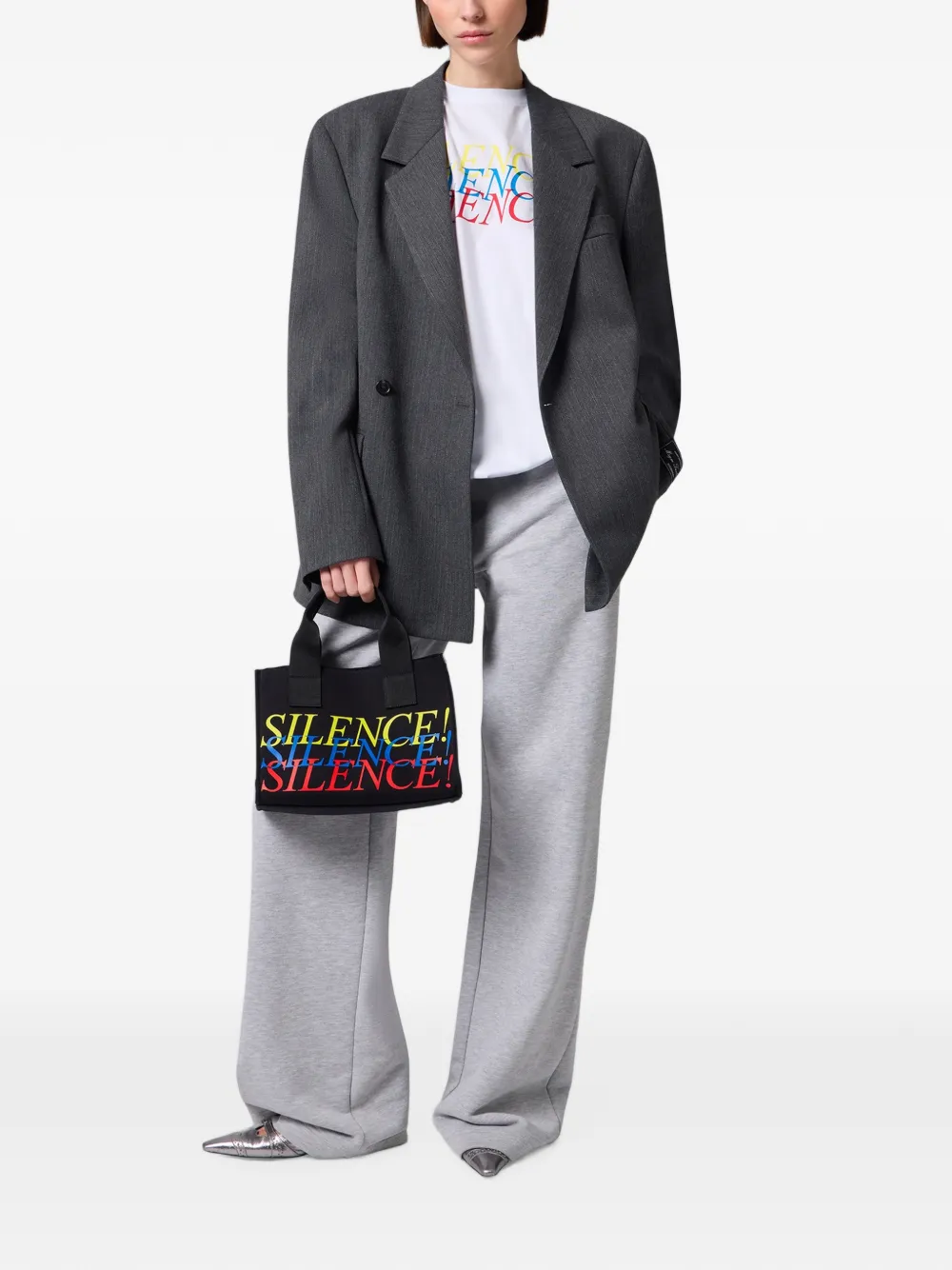 MSGM T-shirt met tekst Wit
