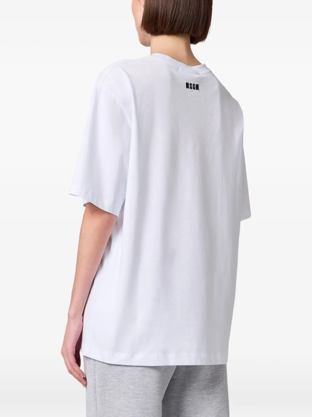 MSGM T-shirt met tekst Wit