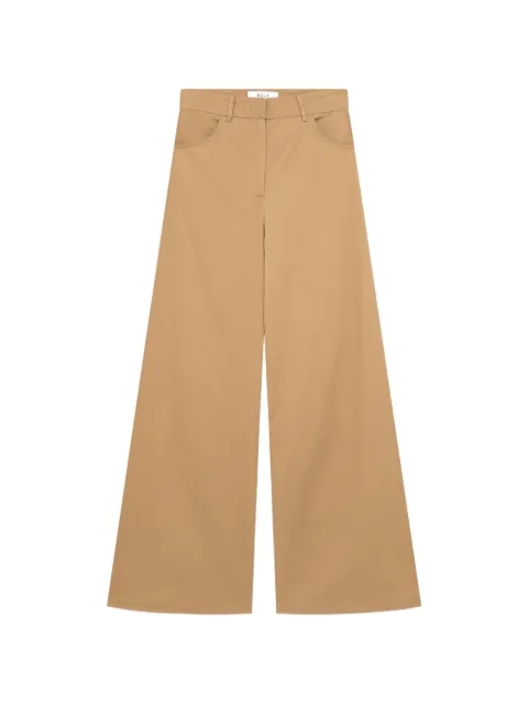MSGM logo-patch wide-leg trousers