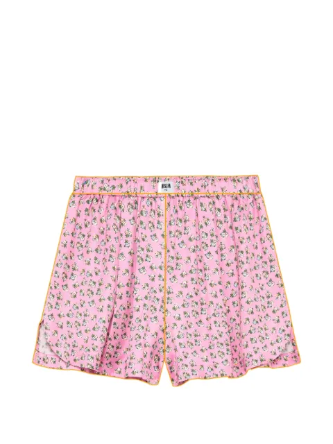 MSGM floral-print mini shorts