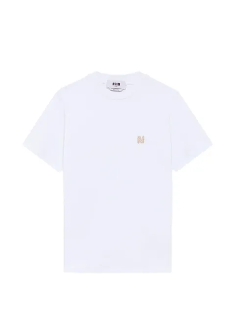 MSGM logo-embroidered T-shirt